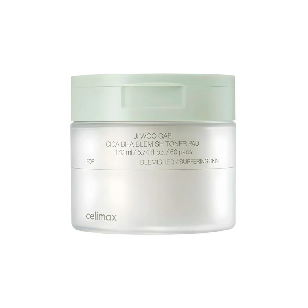 CELIMAX Ji Woo Gae Cica BHA Blemish Pad 셀리맥스 지우개 시카 BHA 블레미쉬 패드 60pads