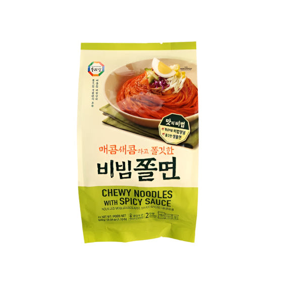 Bibim Chewy Noodles with Spicy Sauce 비빔 쫄면 520g