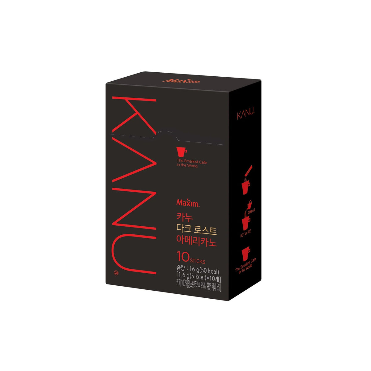 KANU Dark Roast Americano 카누 다크 로스트 아메리카노 10 Sticks
