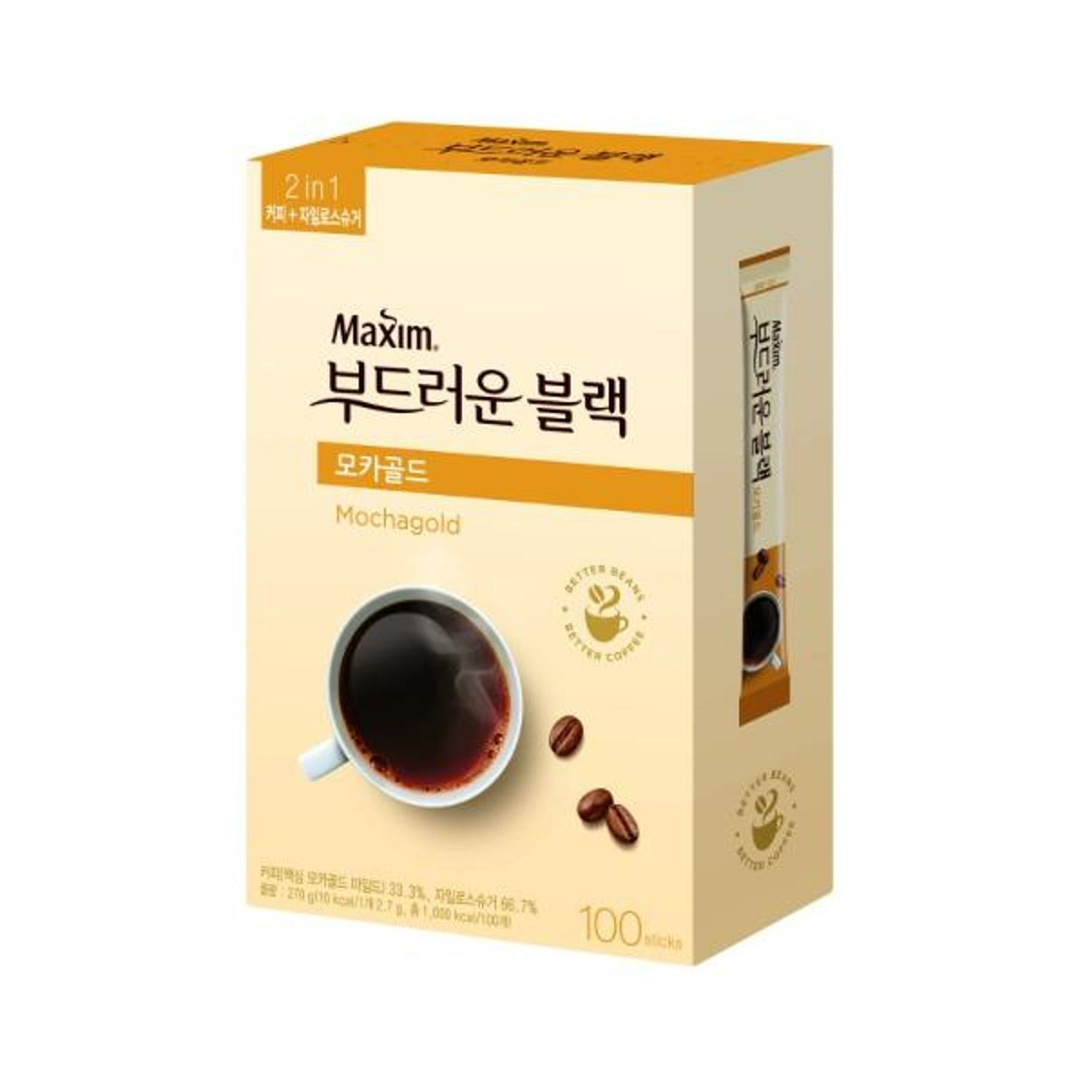 Maxim Mocha Gold Mild Black 맥심 모카골드 마일드 100 Pack