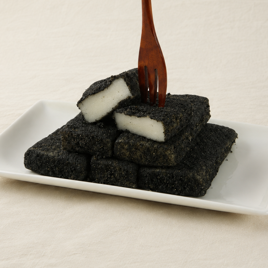 ❄️Black Sesame Injeolmi Rice Cake 오호 흑임자 인절미 450g