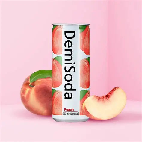 Demi Soda Peach 데미소다 복숭아 6/250ml