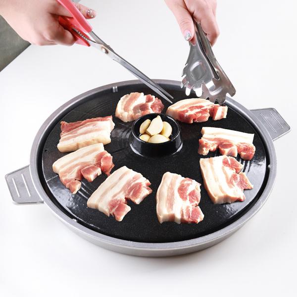 Cauldron Lid Grill Pan 솥뚜껑 주물 구이판 30cm