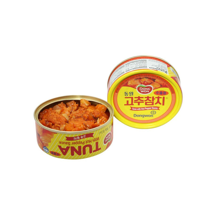 Dongwon Canned Light Tuna with Red Pepper 동원 라이트 스탠다드 고추 참치 캔 4/150g