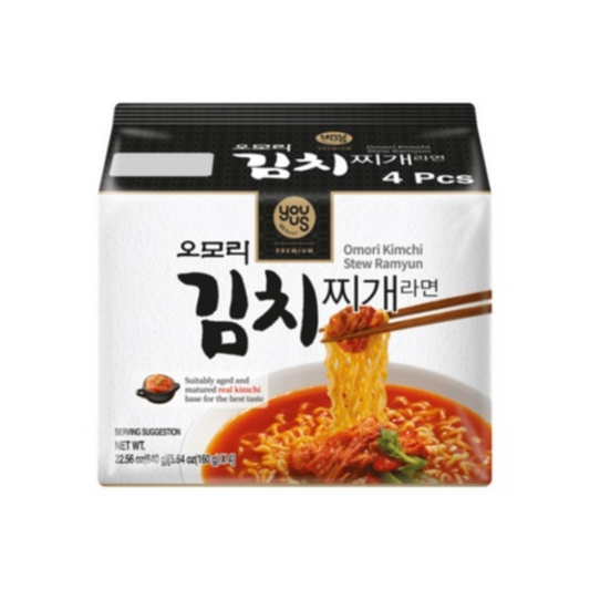 Omori Kimchi Stew Ramyun 오모리김치찌개 라면 4/160g