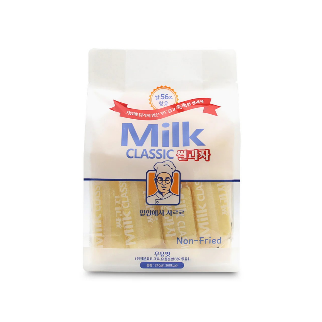 Milk Classic Rice Crackers 밀크 클래식 쌀과자 240G – NUBON MARKET