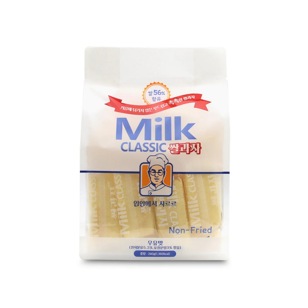 Milk Classic Rice Crackers 밀크 클래식 쌀과자 240G