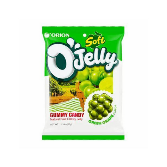 O'Jelly Soft Gummy Candy Green Grape Flavor 오젤리 소프트 청포도 66g