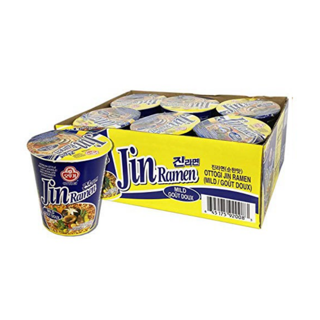 OTTOGI Jin Ramyun Mild Cup 오뚜기 진라면 컵 순한맛 5/65g – NUBON MARKET