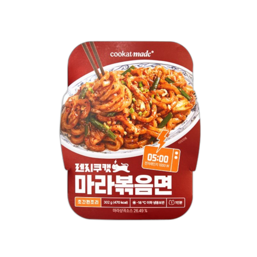 COOCKAT Mala Fried Noodle 쿠캣 마라 볶음면 302G