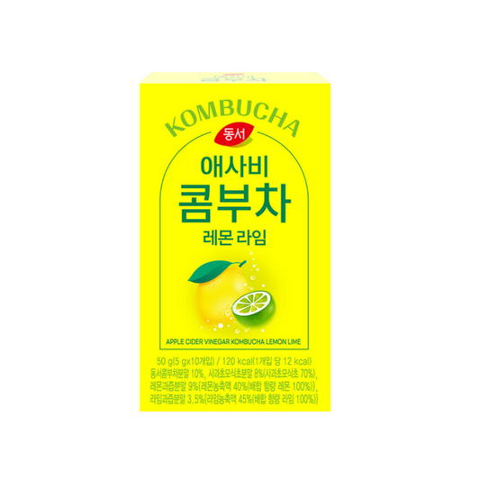 Kombucha Lemon Lime 애사비 콤부차 레몬 라임 10 Sticks