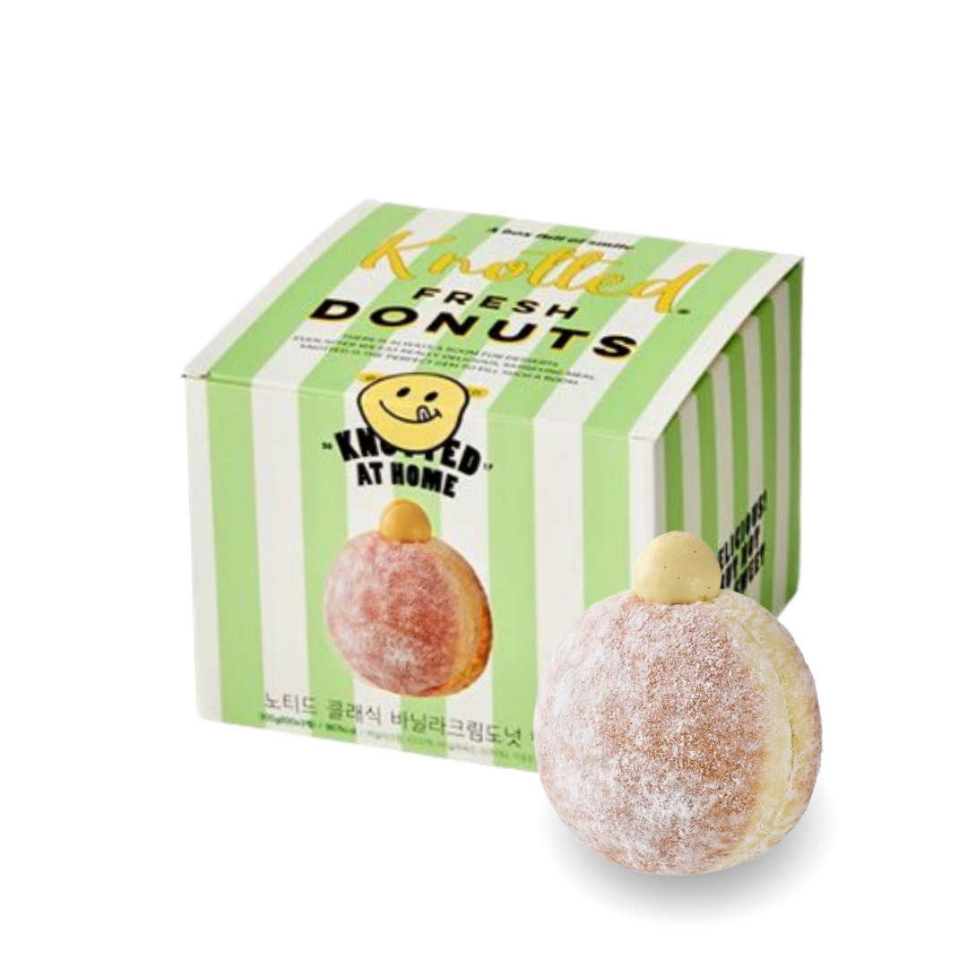 ❄️KNOTTED CLASSIC VANILLA CREAM DONUT 노티드 클래식 바닐라 크림 도넛 3/100g