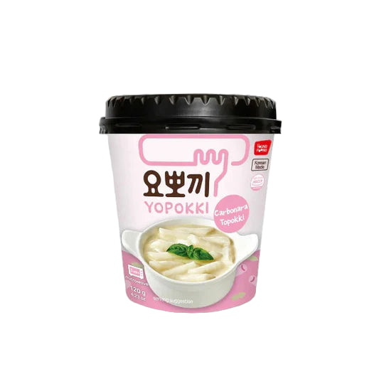Yopokki Carbonara Tteokbokki Cup 요뽀끼 까르보나라 떡볶이 컵 120g