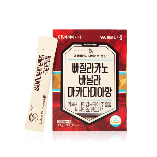 EVERBIKINI Ppagillacano Vanilla Macadamia Flavor 에버비키니 빠질라카노 바닐라 마카다미아향 다이어트 커피 28 STICKS