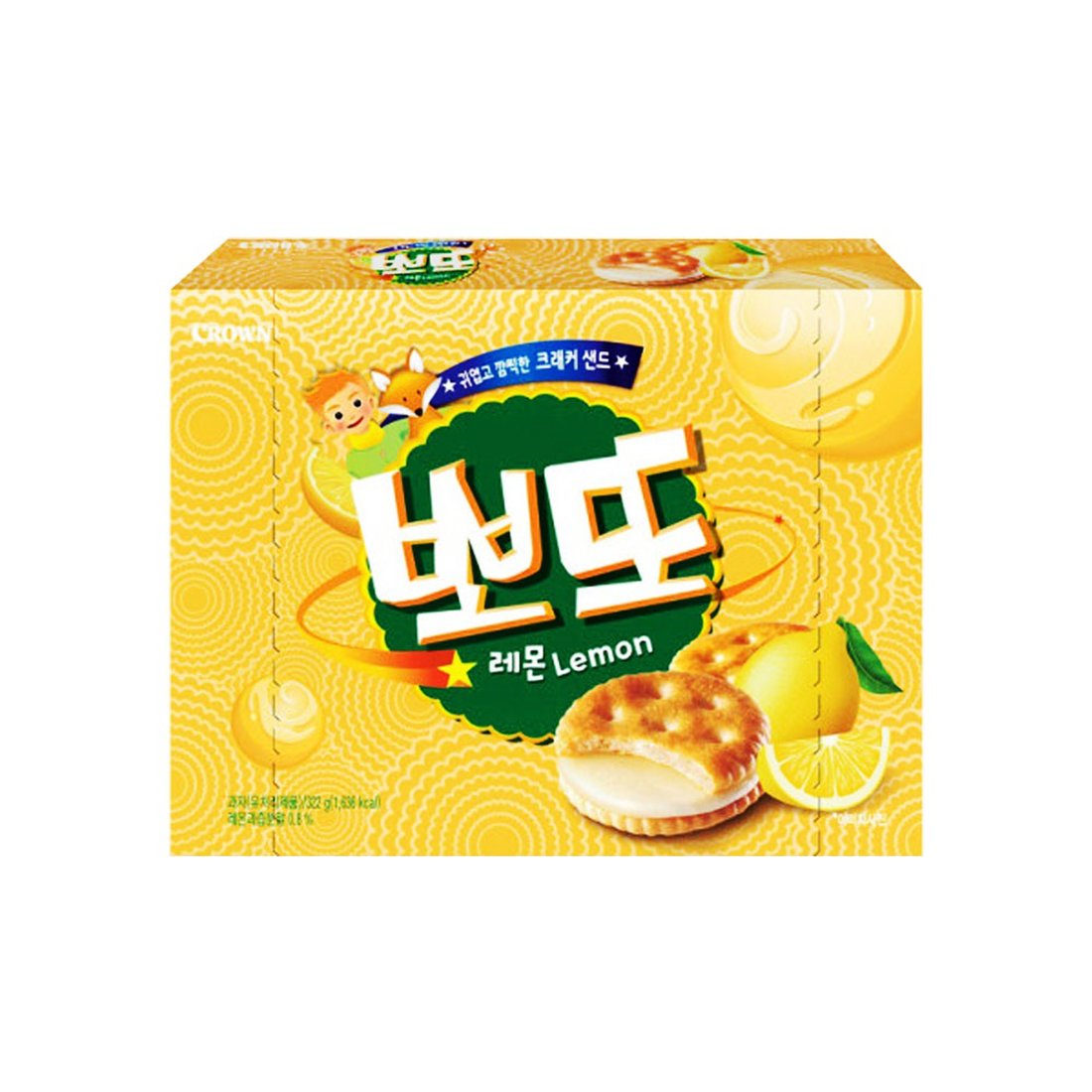 Poteau Lemon Flavor Biscuit 뽀또 레몬 비스켓 322g