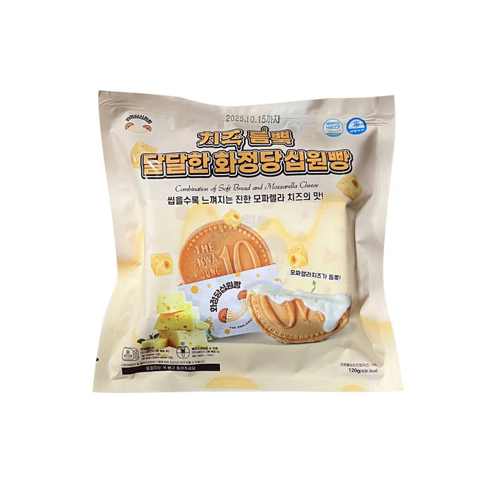 THE HWA JUNG DANG Sibwon Bread Mozzarella 화정당 십원빵 모짜렐라 120g