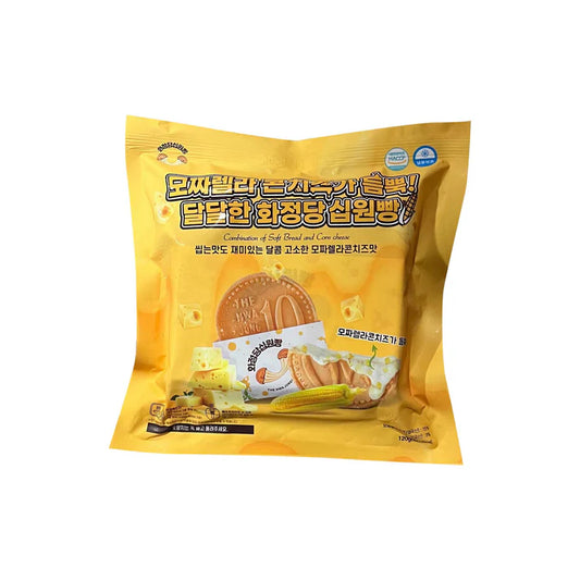 THE HWA JUNG DANG Sibwon Bread Mozzarella Corn Cheese 화정당 십원빵 모짜렐라 콘치즈 120g