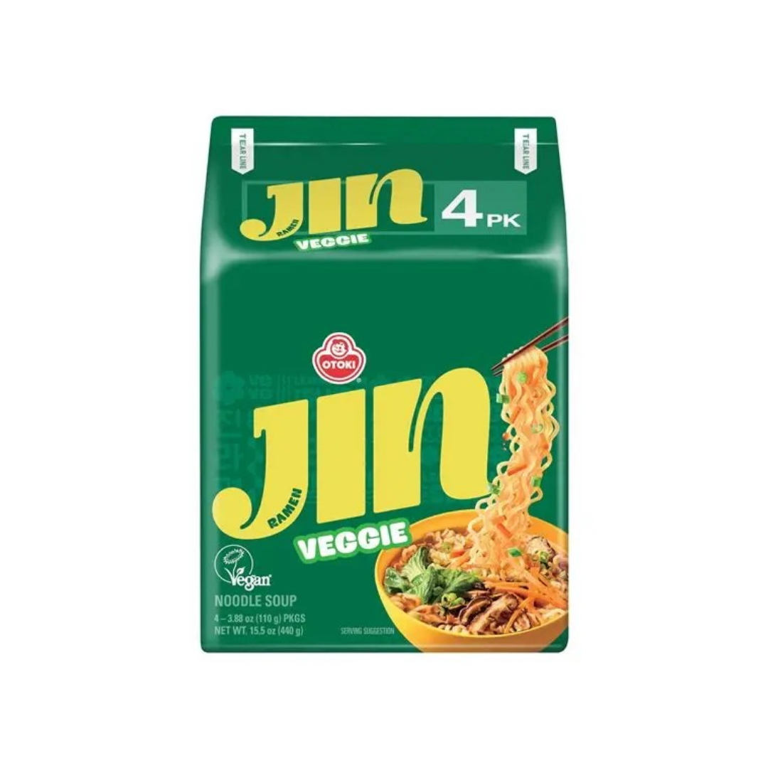 OTOKI Jin Ramyun Veggie 오뚜기 진라면 순한맛 4/110g