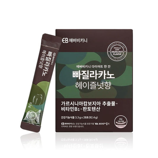 EVERBIKINI Ppagillacano Hazelnut Flavor 에버비키니 빠질라카노 헤이즐넛향 다이어트 커피 28 Sticks