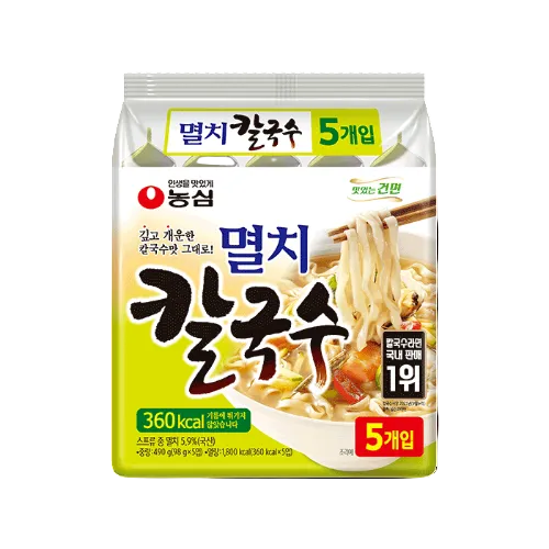 Nongshim Anchovy Kalguksu Noodle 멸치 칼국수 5/98g