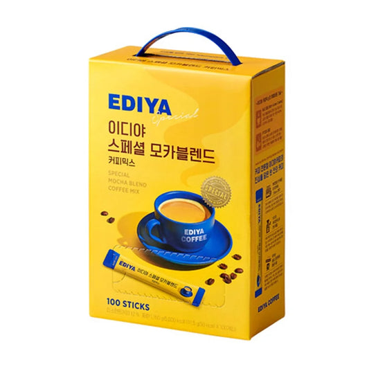 EDIYA Special Mocha Blend Rich Crema Coffee Mix 이디야 스페셜 모카 블렌드 리치크레마 커피믹스 100 Sticks