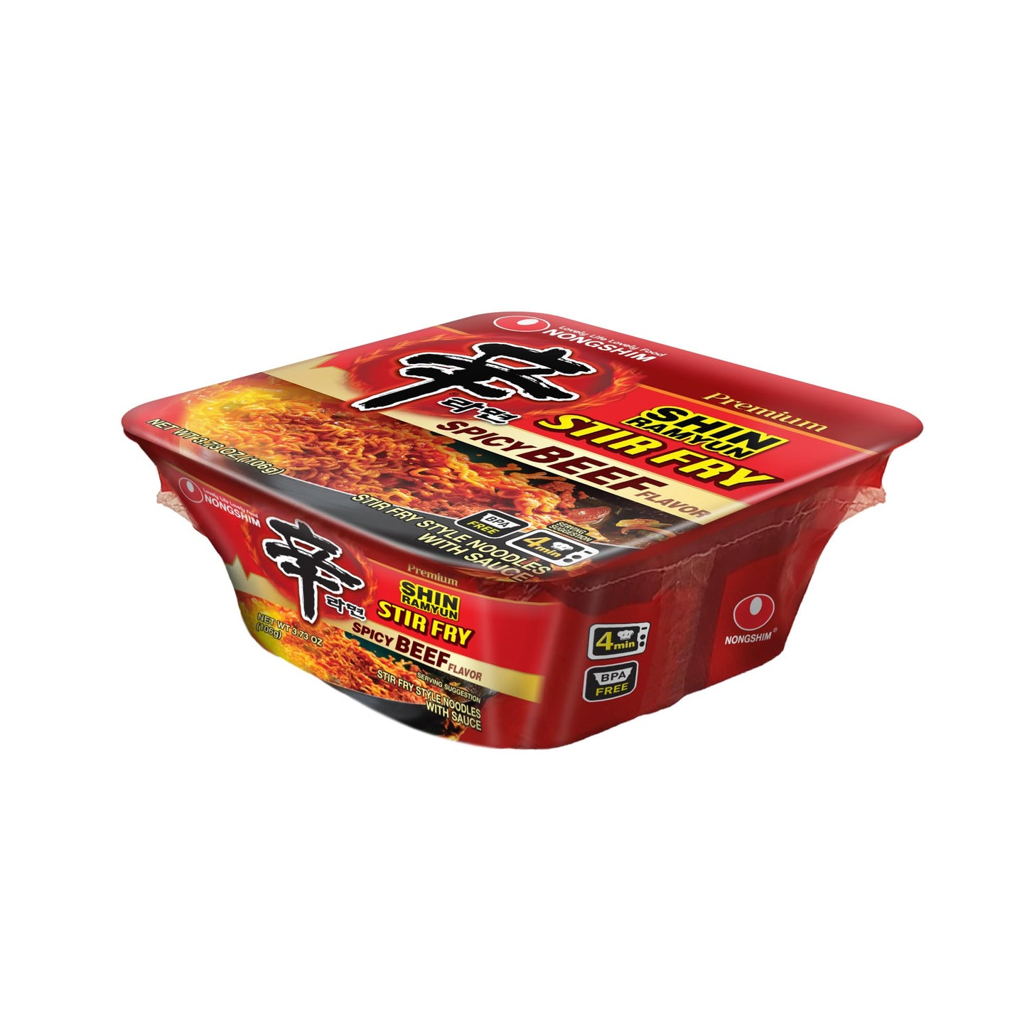 Nongshim Multi- Shin Ramyun Stir Fry Big Bowl 신라면 볶음면 큰사발 106g