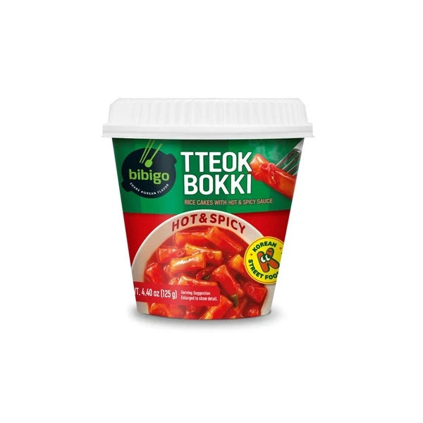 Bibigo Tteokbokki Cup Hot Spicy 비비고 떡볶이컵 핫스파이시 125g