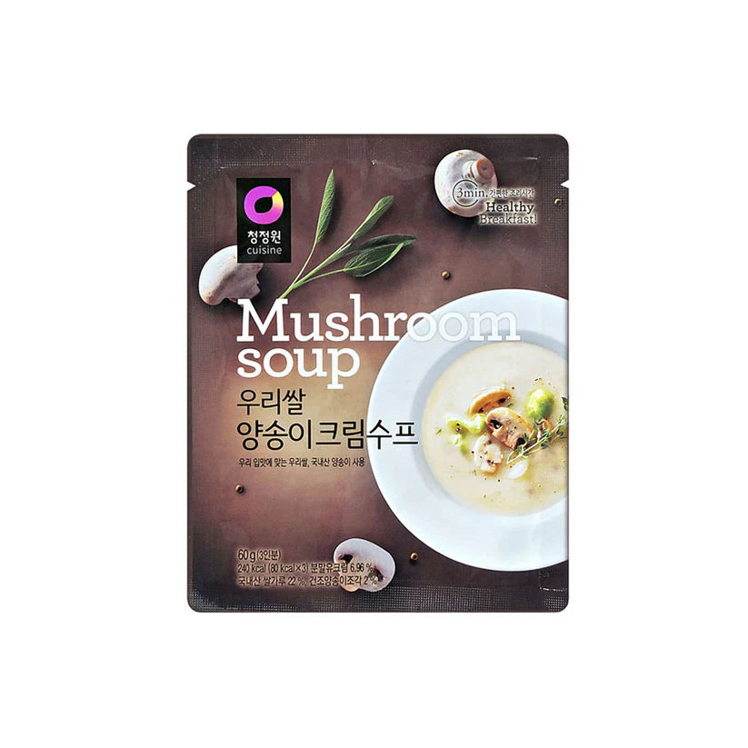 Instant Rice Soup (Mushroom) 우리쌀 야채 양송이 크림 스프 60g