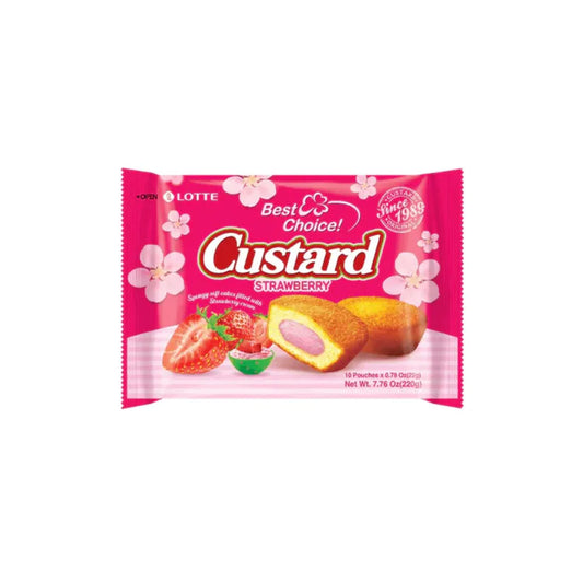 Orion Custard Strawberry Soft Cake 오리온 카스타드 딸기  소프트 케잌 8/220g