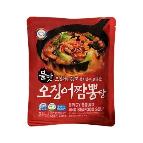 Spicy Squid and Seafood Soup 불맛 오징어 짬뽕 탕 400g