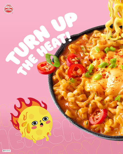 OTOKI Cheesy Ramen Cheddar & Spicy Chili 치즈 라면 체다 & 스파이시 칠리 4/120g