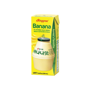 Banana Flavored Milk 빙그레 바나나 우유 6/200ml