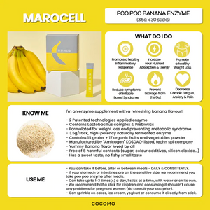 Banana Enzyme Powder 푸푸엔자임 바나나 효소 30 Sticks