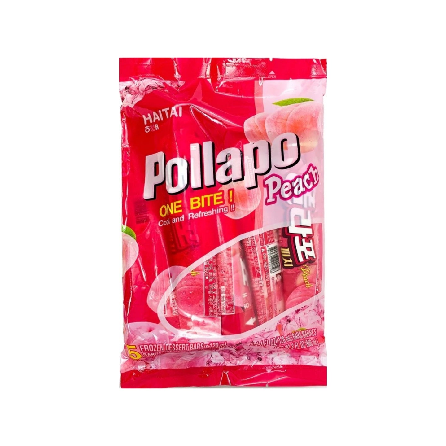 Pollapo Peach Ice Bar 폴라포 복숭아맛 5/120ml