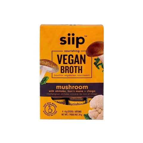 SIIP Bone Broth - Vegan Mushroom 버섯 육수 6g/4 Sticks